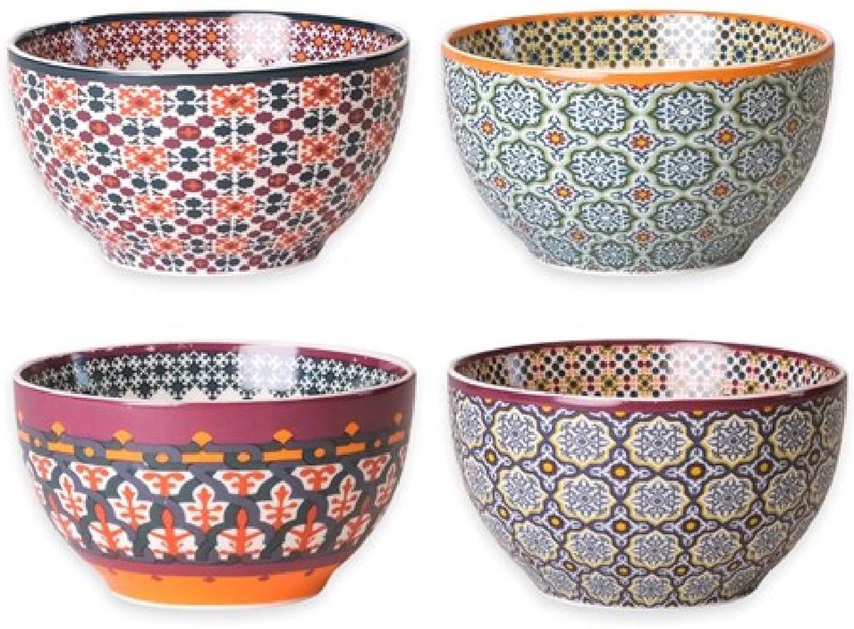 VIER bowls - tapas bowl - snack bowls - kommen 9,5 cm - Vagabonde - Images d;orient