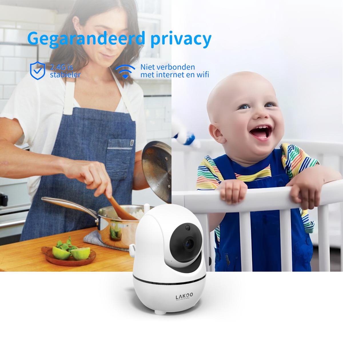 Helios2day LAKOO HD Babyfoon met Camera en Monitor 3.5 Inch - afbeelding 2