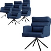 Chaise de salle à manger MCW-G66, brun-brun foncé