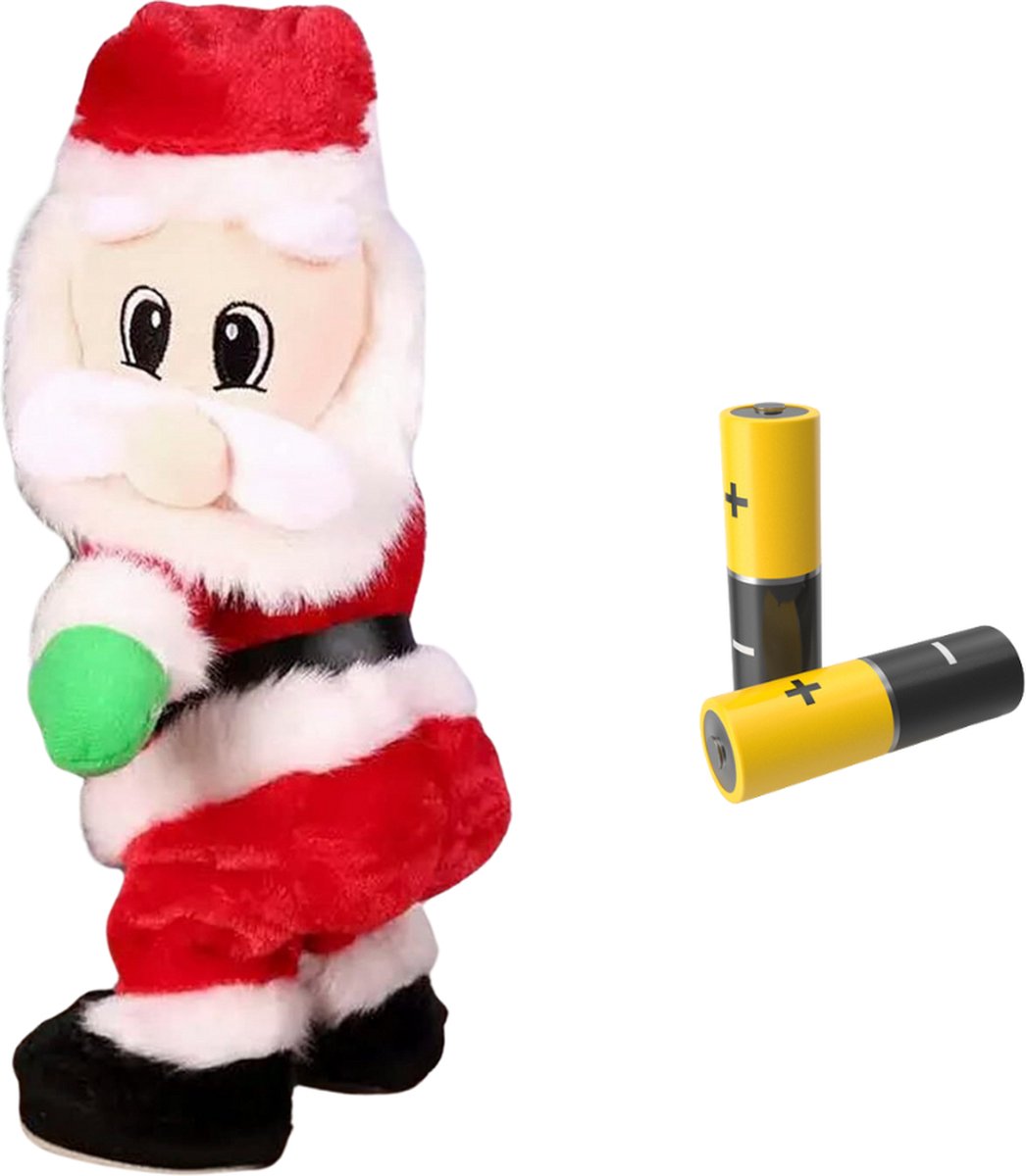 Jojoy – Dansende Kerstman Decoratie met Geluid en Beweging – Zingende Kerstman - Kerstman Pop - Kerstdecoratie - DANCECLAUS