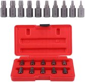 Greethga 25 Stks Schroef Extractor Set Hex Multi-Spline Easy Out Bout Extractor Set, Heavy Duty Metrische EZ Out Afgeronde Schroef Remover