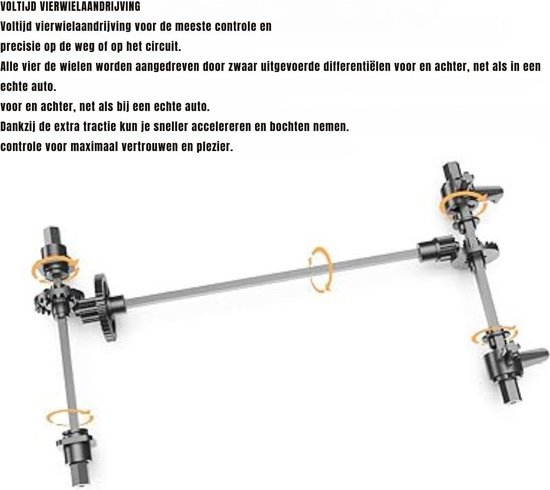 Goolsky Drift op afstand bestuurbare auto, 40 km/u, driftauto 1/16, 2,4 GHz, 4WD verwisselbare banden, 4 aandrijfwielen, raceauto, 7,4 V, 600 mAh, accu, cadeau voor kinderen, volwassenen, geel