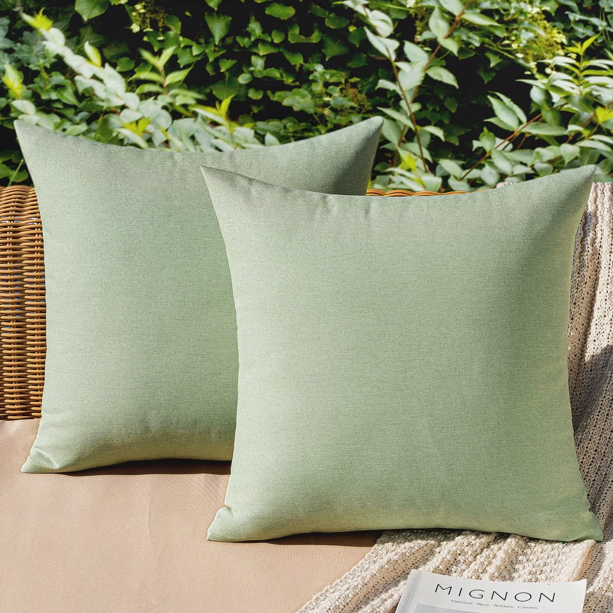 Goodivery ® Kleurrijke Waterbestendige Kussenhoezen voor Binnen en Buiten - Set van 2, Modern Design voor Tuin en Woonkamer