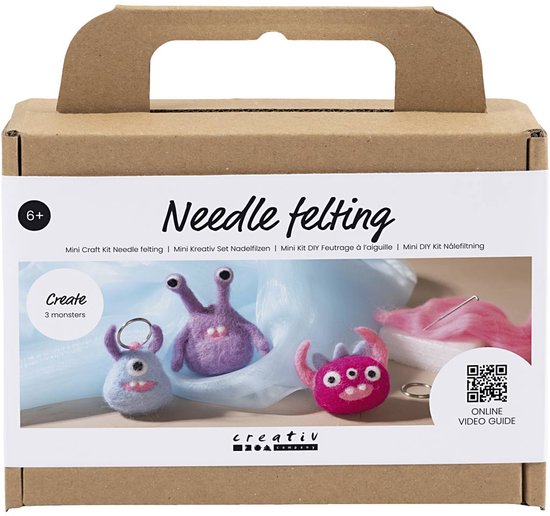 Creativ Company Mini Hobbyset Naaldvilten 3 Monsters