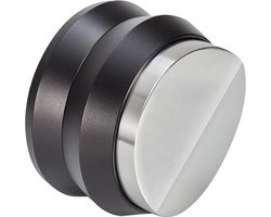 MUVNA - Distributor - Leveler - Gravity - Zakt op het maalsel - 2 paddels - Verdeler - RVS - Zwart - 58,35mm -LET OP! Voor grote filterbakjes van 58mm