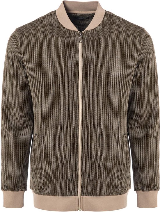 Carisma Casual Heren Vest Met Motief En Rits Camel 8660 M bol