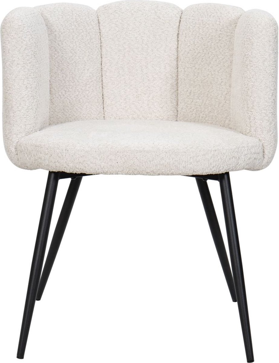 HTfurniture five finger chair-pink-eetkamerstoelen- wit