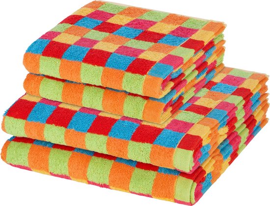 Handdoekset, 1 x badhanddoek 2 x douchehanddoek 4 x handdoek 8 x