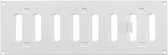 Metalen instelbaar rechthoekige sleuf rooster 300x100 wit - MR3010R - RAL9016