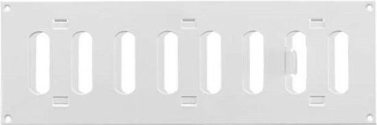 Grille à fente rectangulaire orientable en métal 300x100 blanche - MR3010R