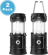 YONO Led Lantaarn voor Buiten - Set van 2 - Stormlantaarn - Tentlamp Oplaadbaar - Kampeerlamp - Camping Lamp