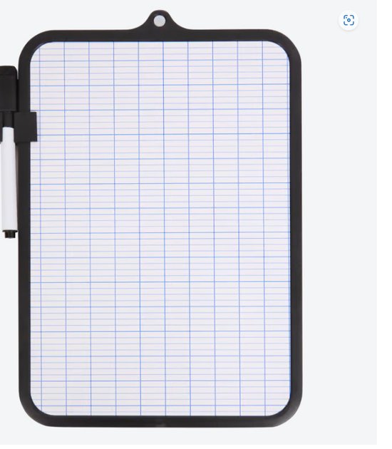 Produktbild von Tragbares Abwischbar Mini Whiteboard,Abwischbar Klein Whiteboard Mit 3