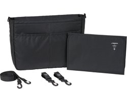 Lässig Luiertas Schoudertas CAS MIX Multi Bag Black Zwart