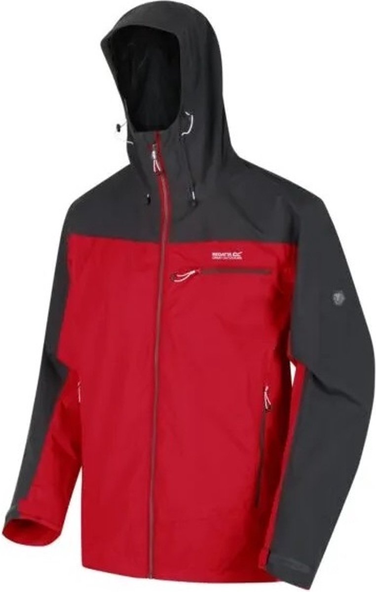 Regatta Highton Waterdichte Stretch Wandeljas Met Capuchon Voor Heren Rood