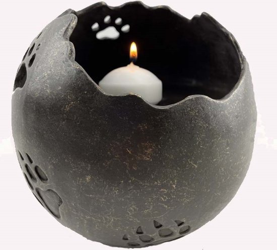 Mini Urn Hond Pootafdruk Glimmend Rosegoud (0.05 liter) - Uitvaartwinkel Infinity