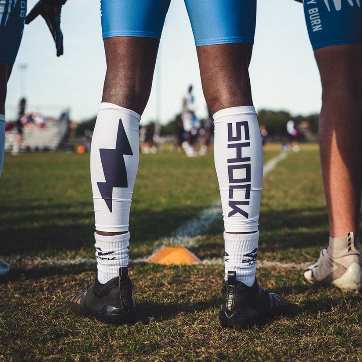 Shock Doctor Showtime Comp Calf Sleeve Solid S White voor Sport American Football