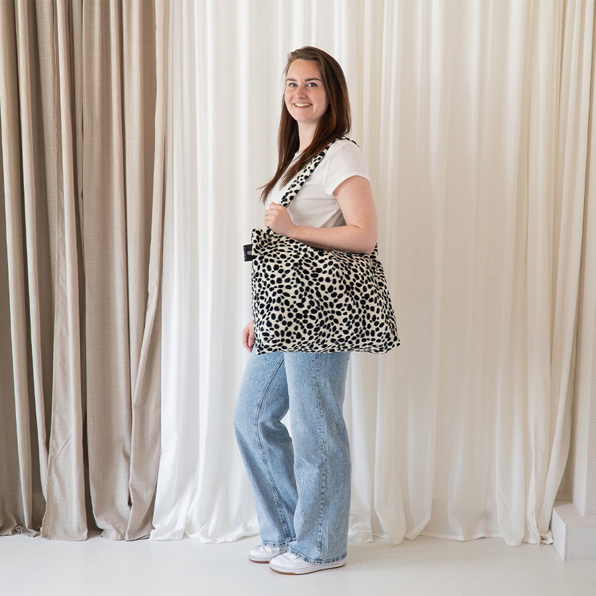 Wallabag - Tote Bag - Luiertas - Shopper - Mom Bag Dalmatier – foto 3