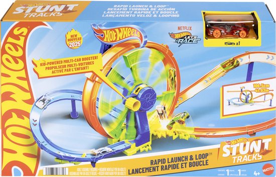 Hot Wheels Razendsnel Lanceren en Loopen – Loopingbaan