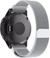 Zilver Kleurig Milanese Stalen Bandje voor Garmin Fenix