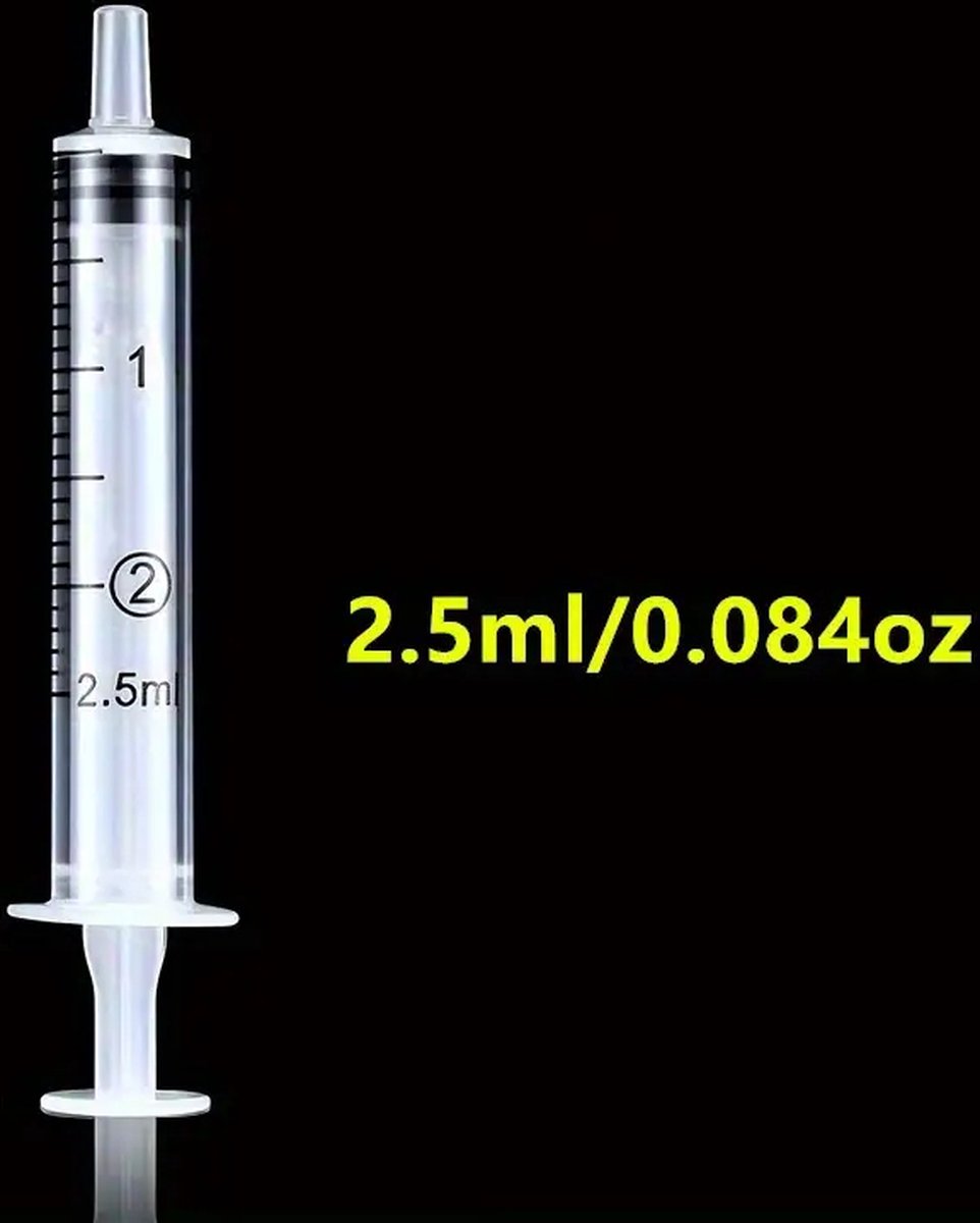 Goedkoopste MGM Trading - 10 stuks 2.5 ml plastic spuiten met maatverdeling Ideaal voor het meten, bewateren, bijvullen en gebruik in wetenschappelijke laboratoria 0,08oz