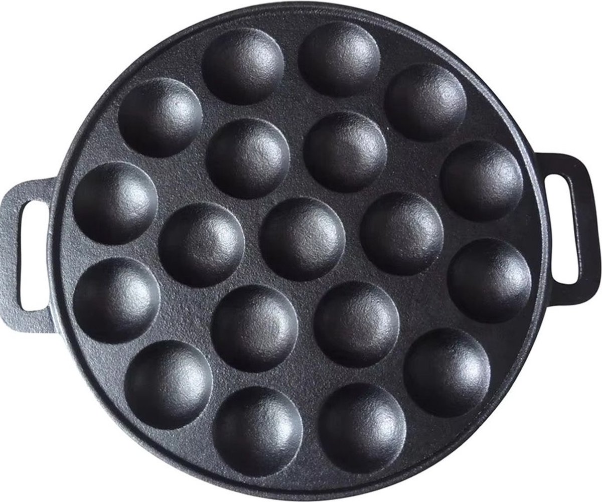 Bol.com White-label Poffertjespan Inductie - Poffertjesmaker - Poffertjespannen - Zwart aanbieding