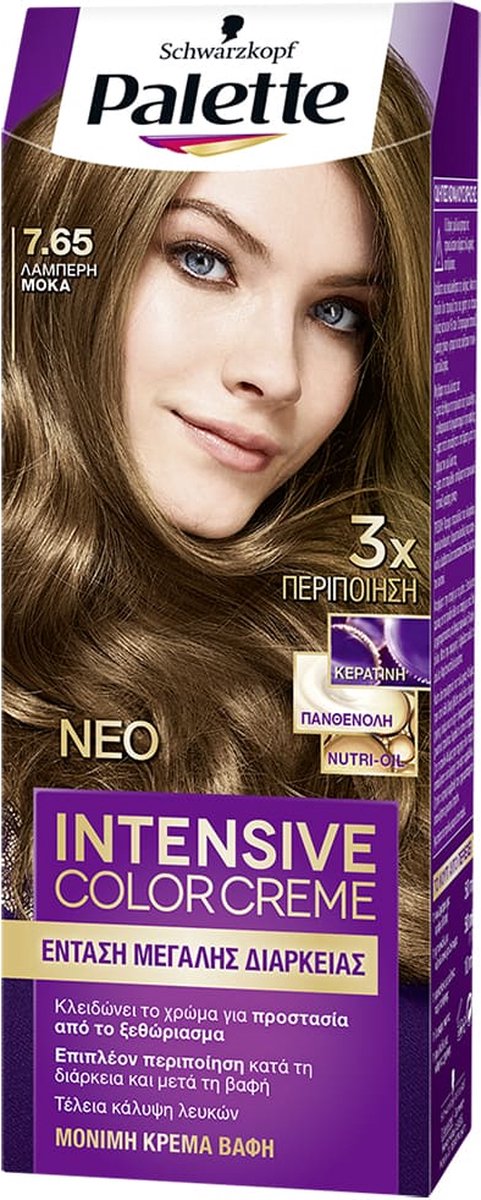 Schwarzkopf Palette Intensive Color Creme Haarverf No 7.65 Light Mokka