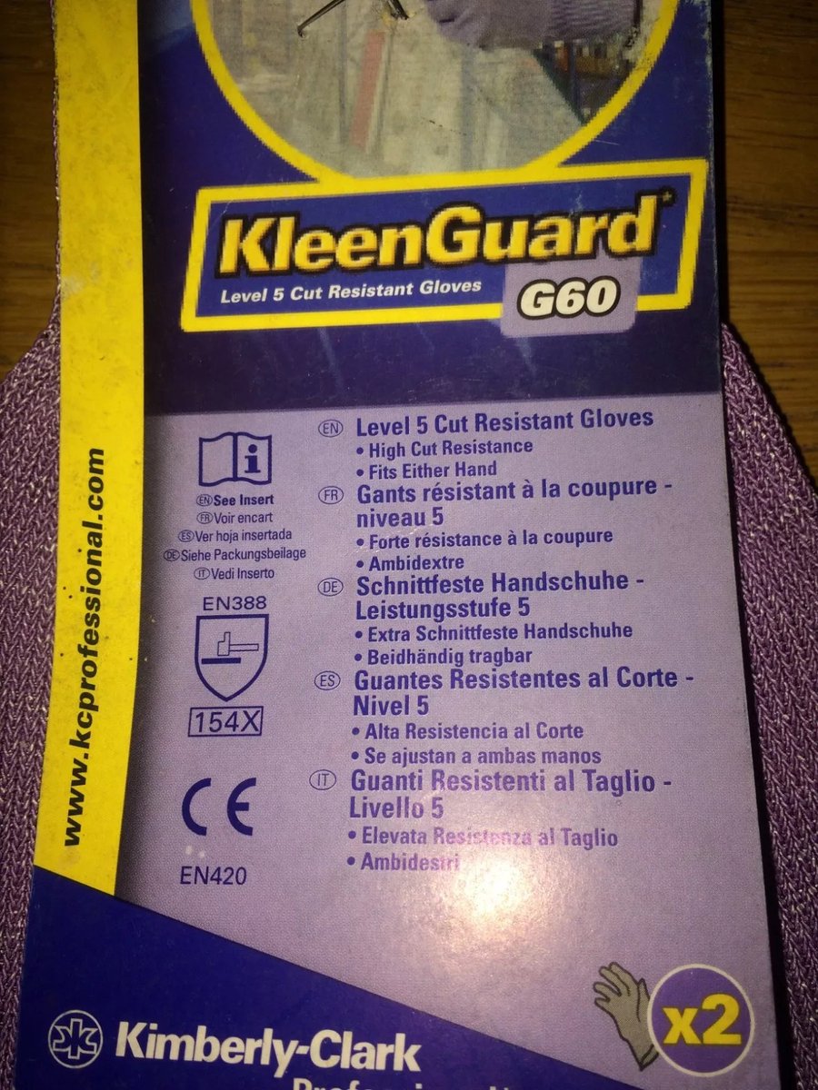 Kimberly Clark G60 snijbestendige handschoenen Anti-snijbescherming niveau 5 maat 7