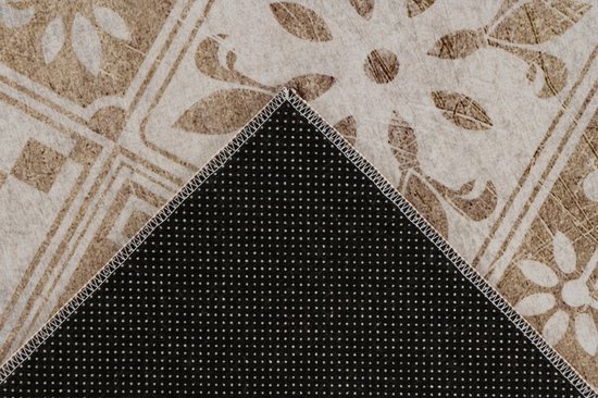 Lalee Luna tapis de cuisine avec dos antidérapant, lavable en machine, 60x180 cm, beige