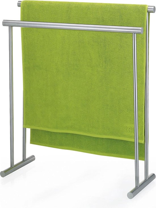 Handdoekhouder voor badkamer - Geen stansen, zelfklevend, wandmontage, 80 cm met