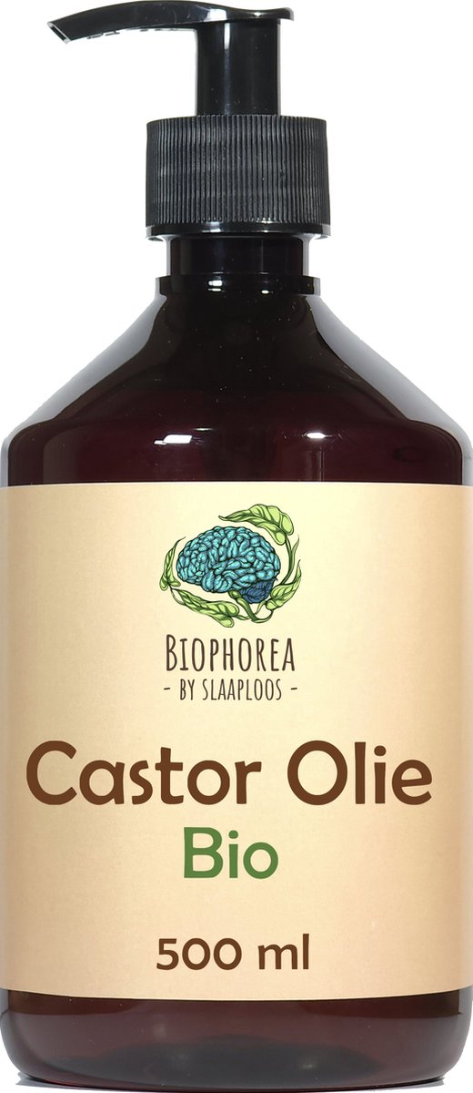 Goedkoopste Slaaploos Castor olie - 500ml - 100 Puur Biologisch Koudgeperst - Wonderolie voor Huid, Haar en Wimpers - Biophorea Castorolie - Basisolie voor etherische oliën - Ricinusolie