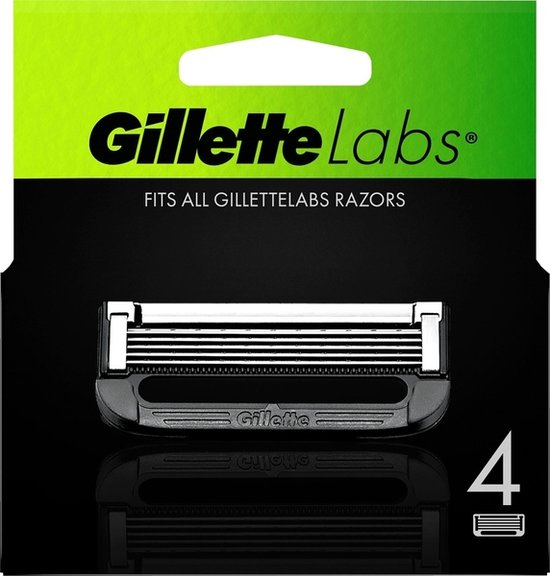 Gillette Labs Scheermesjes voor Mannen - van de makers van Gillette Fusion - 4 stuks