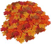 Décoration de guirlande de feuilles - Décoration d'automne - Décoration d'automne 100 pièces Feuilles d' Esdoorn d'automne | feuilles d'automne 8 x 6,5 cm | fausses feuilles colorées | couleur feuilles jaune orange rouge | automne k