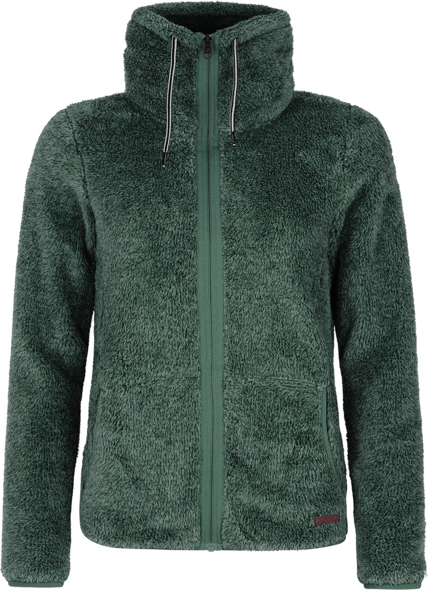 Protest Riri Fleece vest Dames High-pile fleece Rits Evergreen