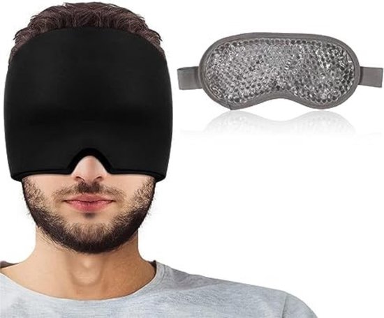 Chapeau Solacis Migraine - Masque migraine - Masque maux de tête - Thérapie par la chaleur et le froid - Réutilisable - Anti migraine - Must lors des maux de tête !