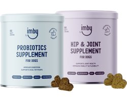 Probiotica + Gewrichten - 2 potten - hondensupplementen hypoallergeen - verbetert spijsvertering - ondersteunt gewrichten - 100% natuurlijke ingrediënten