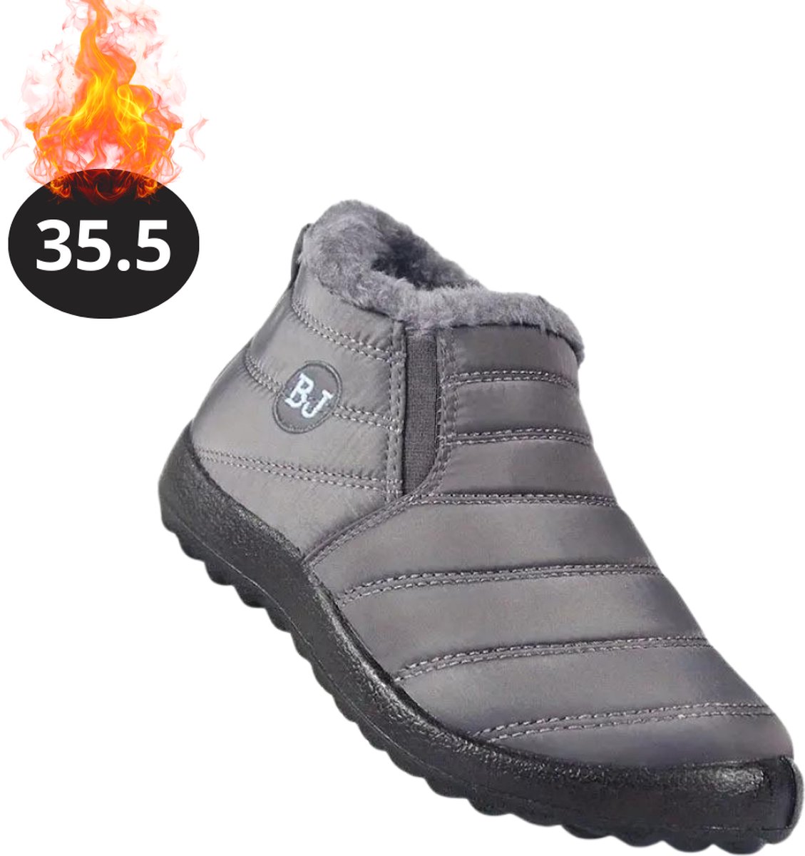 Bovista Snowboots Sneeuwschoenen Sneeuwboots Dames Wintersport Ski Skischoenen – 35.5 Laag Grijs