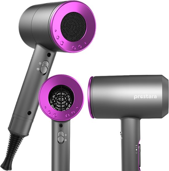 Prestara föhn met diffuser ionisch - voor krullen - 3 - Prestara - €28,49