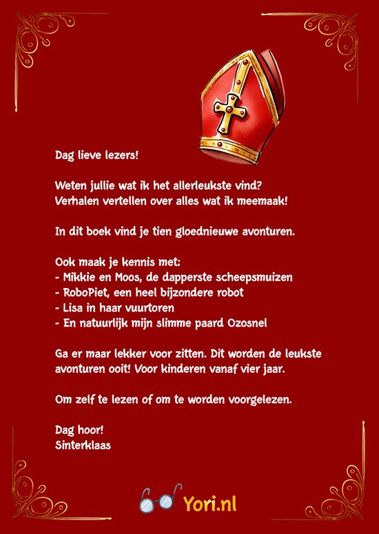 Het kleine boek van Sint - Spannende avonturen geschreven door Sinterklaas!