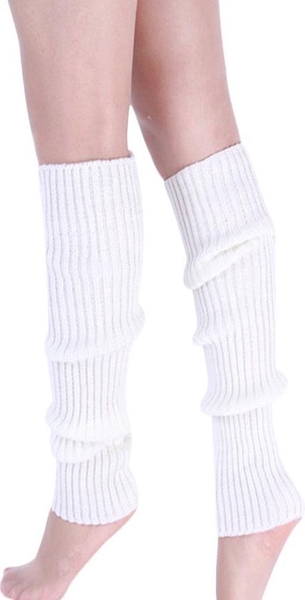 Scoby - Jambières - 1 paire - Perfect pour la tenue de carnaval - Jambières festives - Wit