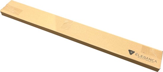 Bruine kartonnen verpakking met 'Eleganca Quality Products' logo.