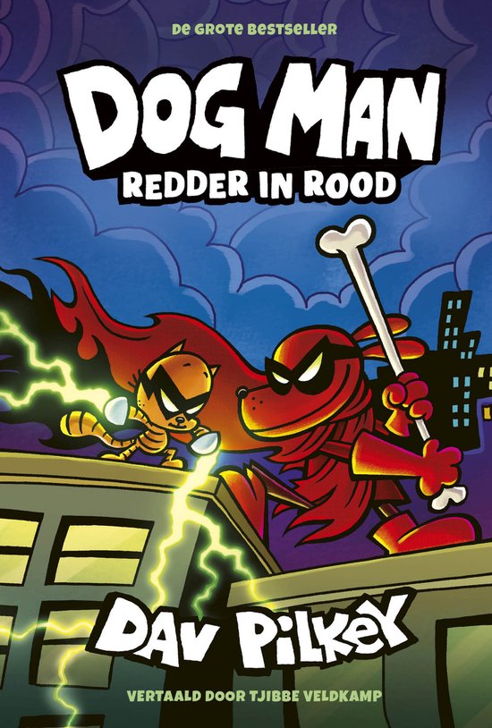 Dog Man 12 - Redder in rood - cover
