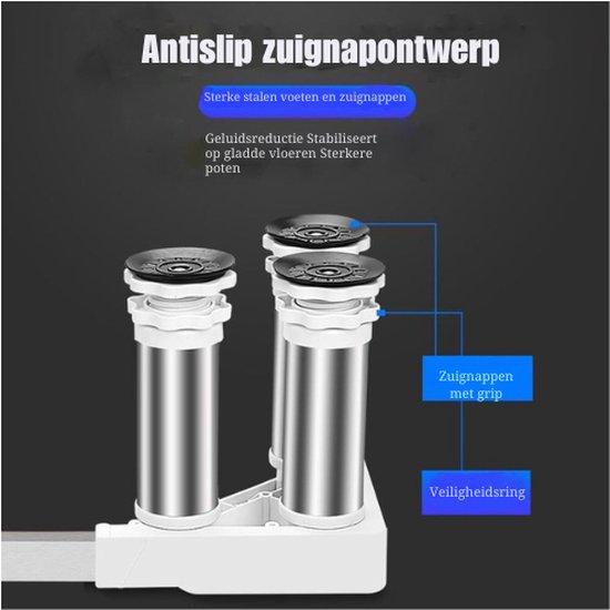 XLZJYIJ Wasmachine-onderstel, verstelbare sokkel, 18-21 cm