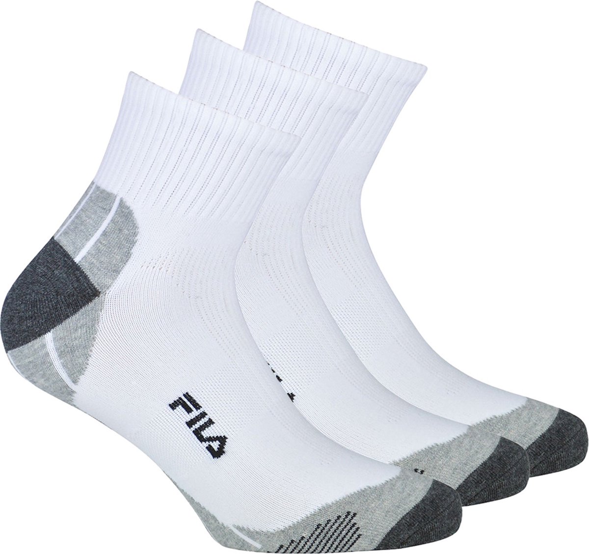 Fila Sokken FILA QUARTER UNISEX SOCKS MULTISPORT 3P Set van 3 Wit