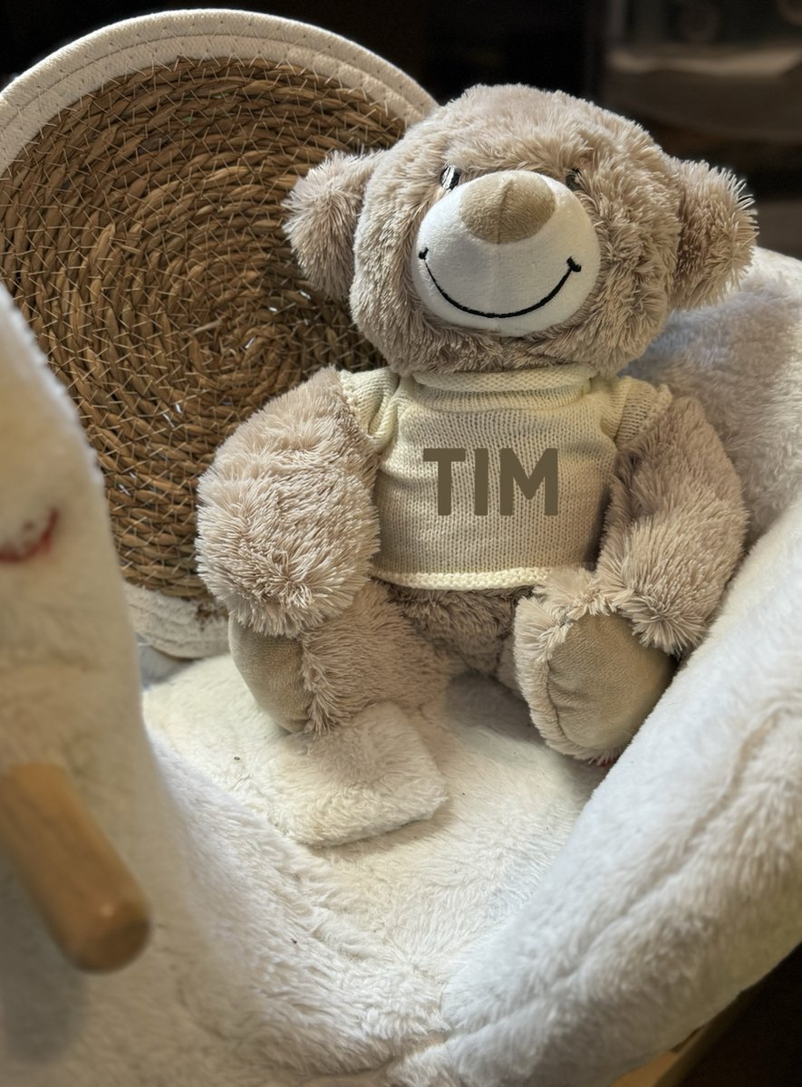 Goedkoopste Knuffelbeertje met naam te personaliseren roze