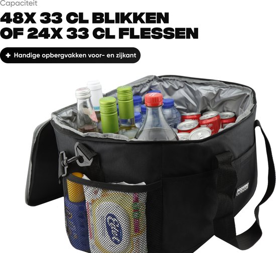 Rockerz Plein air - Sac isotherme - Sac à lunch 30 litres - Zwart - Incl 2 éléments de Éléments de refroidissement