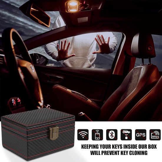 Autosleutel RFID Antidiefstal - RFID Beschermhoes Autosleutel - Beschermhoes Autosleutel Box - Autosleutel Kluis - RFID Anti-Diefstal Doos - Faraday Box Autosleutel - Faraday Box - Keyless Entry Hoesje - Sleuteletui - Sleuteltasjes - Cadeautjes