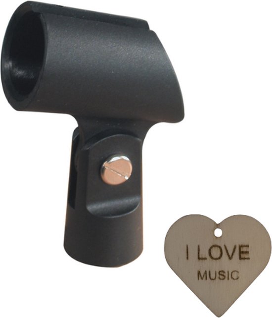 Foto: Specter universele rubber microfoon klem met sleutelhanger microfoon clip microfoon houder