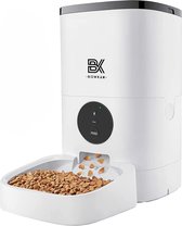 Bowkam Automatische Voerbak – Voerbak – Voerautomaat - Met App - Voerbak Kat – Voerbak Hond - Voerautomaat Kat – Wit