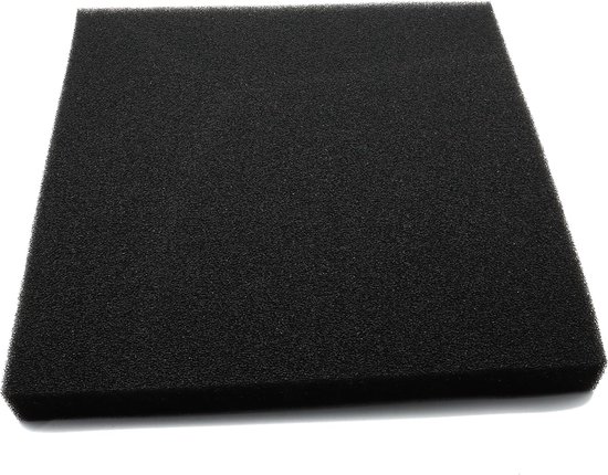 Biochemische Katoen - Filterkatoen - Aquariumfilter - Sponzen - middelste gat - Aquarium Filtratie - 50*50*5cm - aquarium - zwart