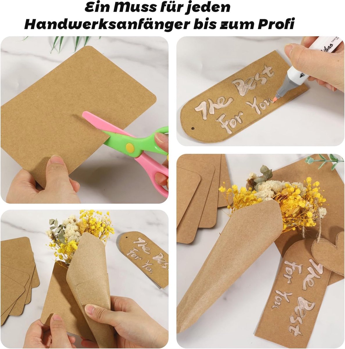 100 vellen kraftpapier, kaarten, 10 x 15 cm, 350 g/m², blanco papieren kaarten om zelf vorm te geven, A6 indexkaarten, moderatiekaarten, wit, voor doe-het- zelf wenskaarten, ansichtkaarten
